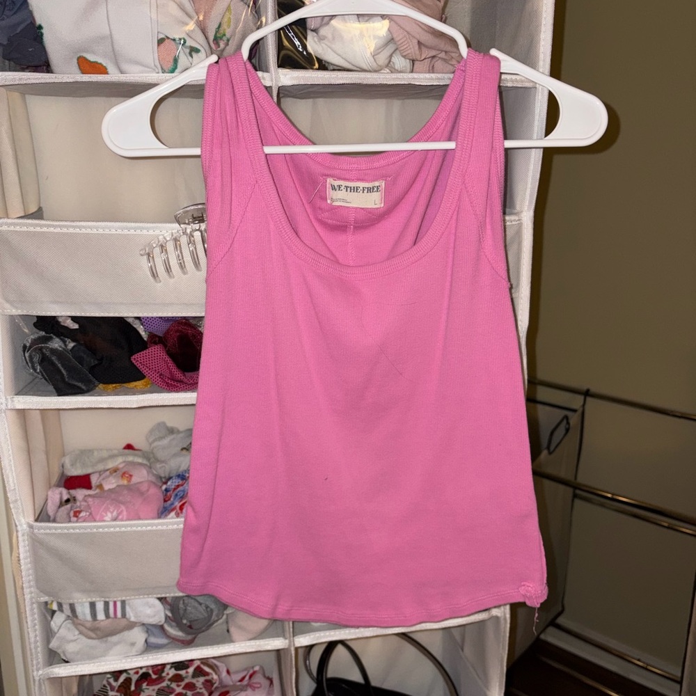We The Free Vibrant Pink Tank Top